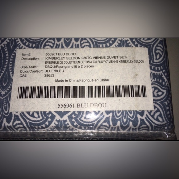 Kimberley Seldon Full/Queen Duvet Cover Set 3Pc New - Picture 2 of 4